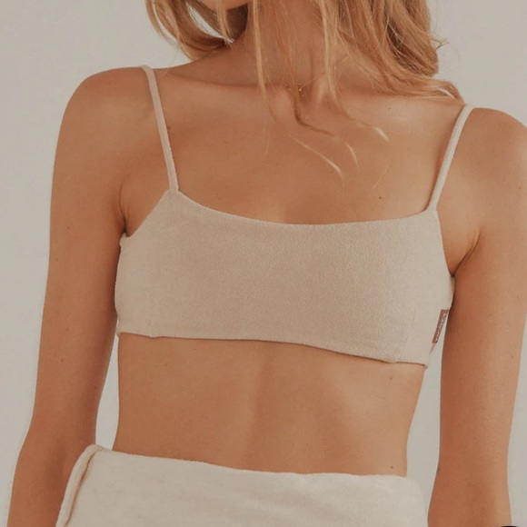 Vacancy Supply - Sunbather Terry Crop - Beige - Picture 1 of 5